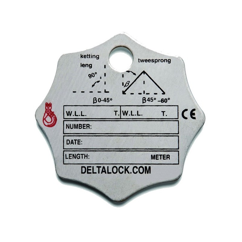 Deltalock Identificatielabel voor hijskettingen
