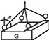 Asymmetrische werkhoek met 3 of 4 oogbouten