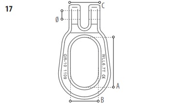 Puinbakhaak technische tekening