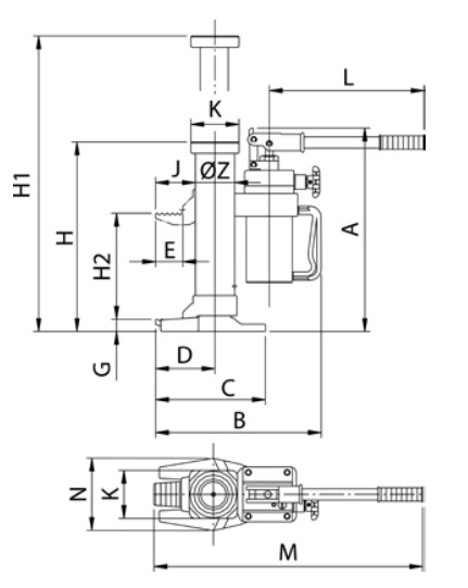 MH technische tekening