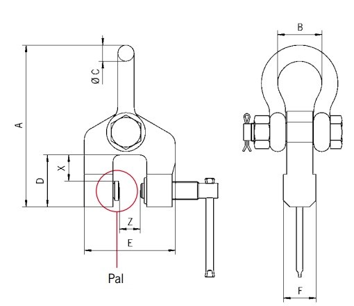 TSH technische tekening