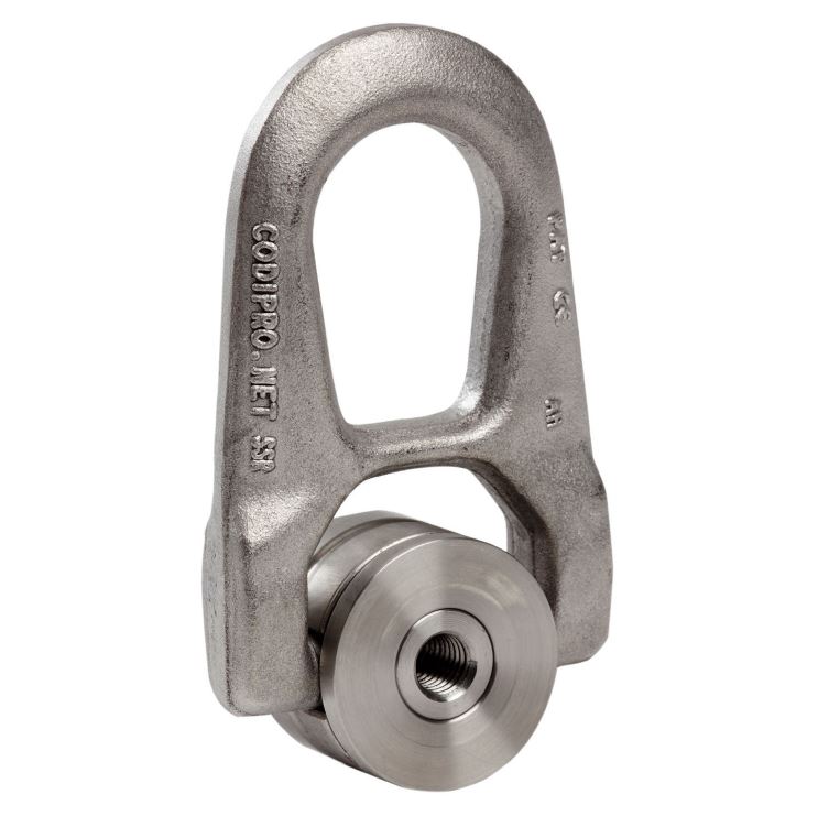 Codipro Dubbel draaibare vrouwelijke ring DSR, RVS 01