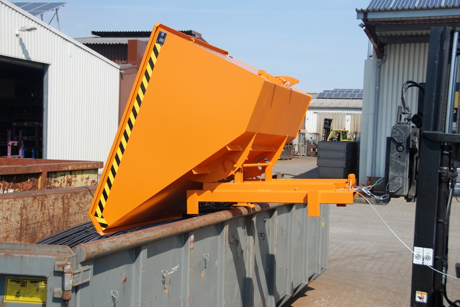 Bauer SK kantelbak gelakt, afrolsysteem, zwaargewicht, voor heftruck 01