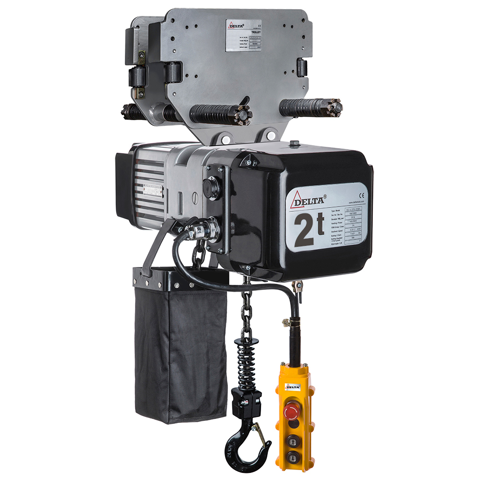 Delta DMY Elektrische Kettingtakel 230V, met duwloopkat 02