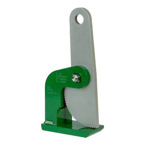 Green Pin P-6636 horizontale Platenklem, grote opening, 3 ton