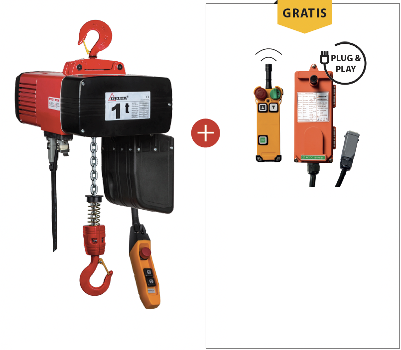 Delta DEH Elektrische Kettingtakel 400V