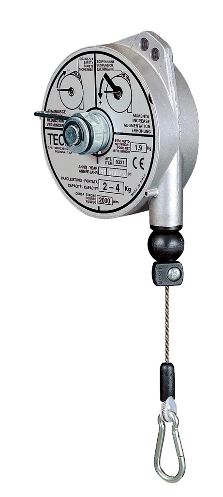 Veerbalancer TECNA 932, aluminium behuizing