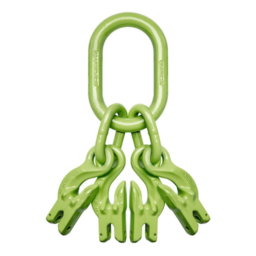 [KW_TSI100-4] Deltalock Topschalm met inkorthaken, 4-sprong, grade 100