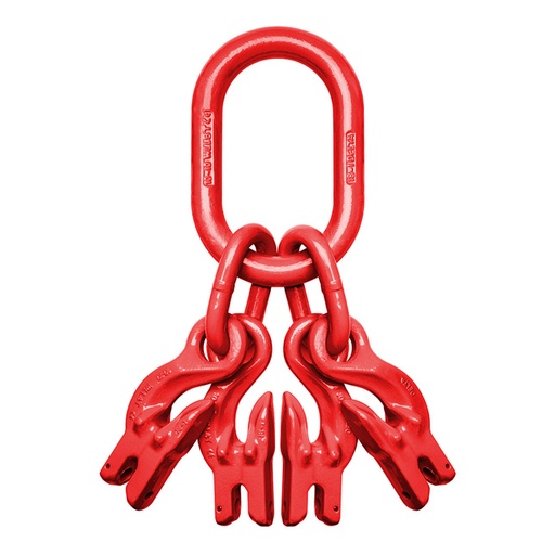 [KW_TSI80-4] Deltalock Topschalm met inkorthaken, 4-sprong, grade 80