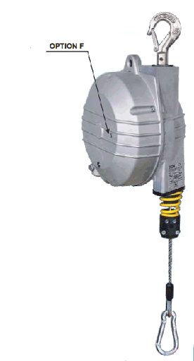 Veerbalancer TECNA 935, aluminium behuizing